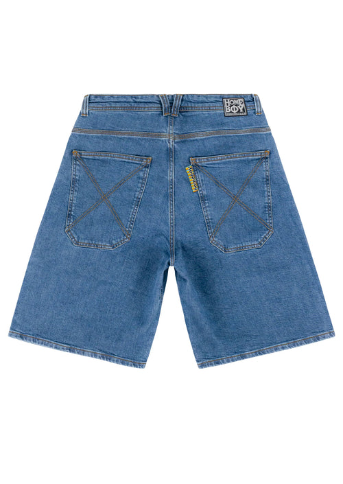 Home Boy x-tra Baggy shorts washed blue
