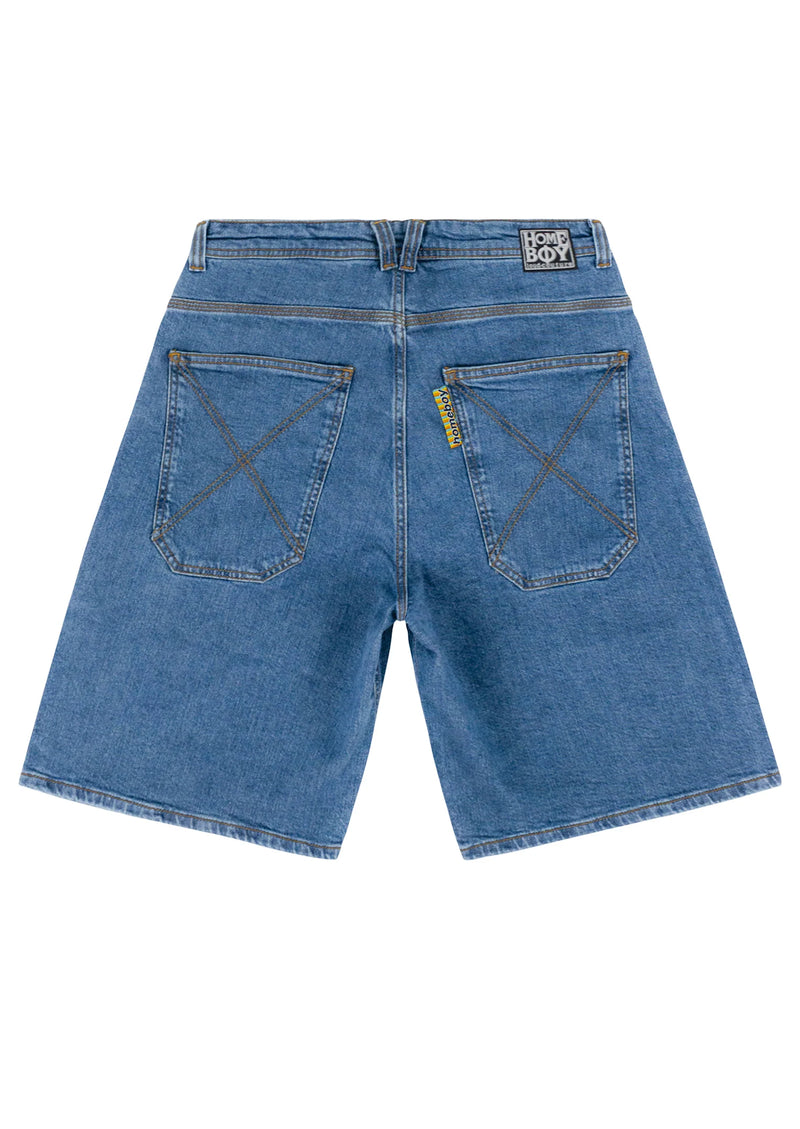 Home Boy x-tra Baggy shorts washed blue