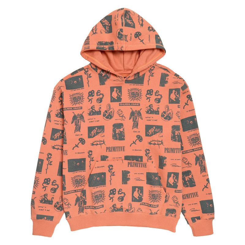 Primitive Sublime Hoodie Mosaic Hw orange