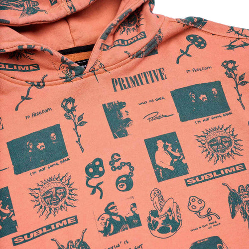 Primitive Sublime Hoodie Mosaic Hw orange