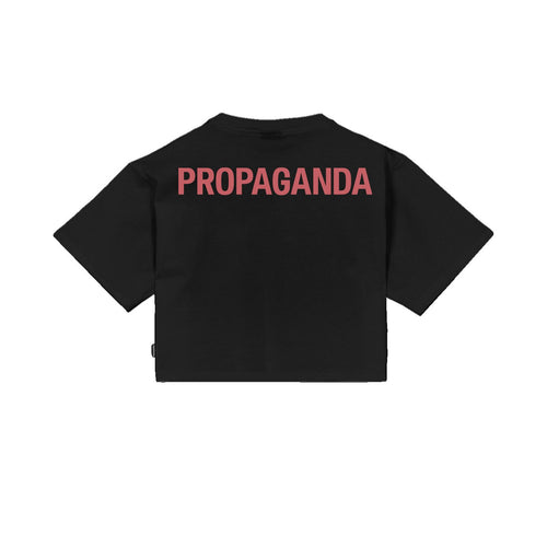 propaganda cropped t shirt logo