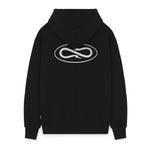 Logo Atom Zip Hoodie Black