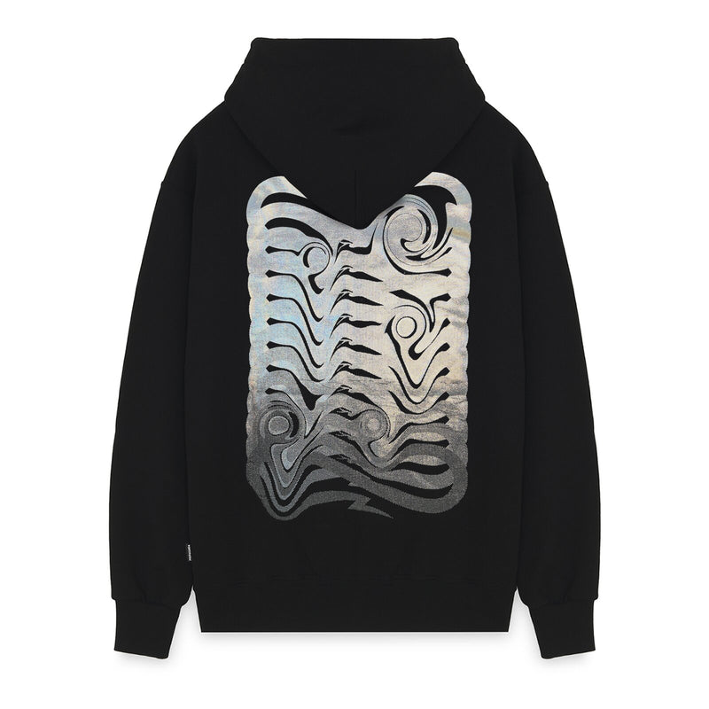 Ribs Liquid Hoodie Black