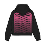 Ribs Woman Cropped Hoodie Black