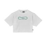 Logo Woman Cropped Tee White