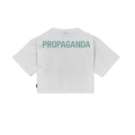 Logo Woman Cropped Tee White