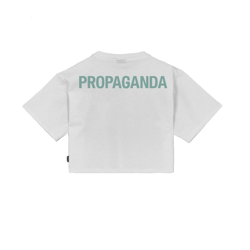 Logo Woman Cropped Tee White
