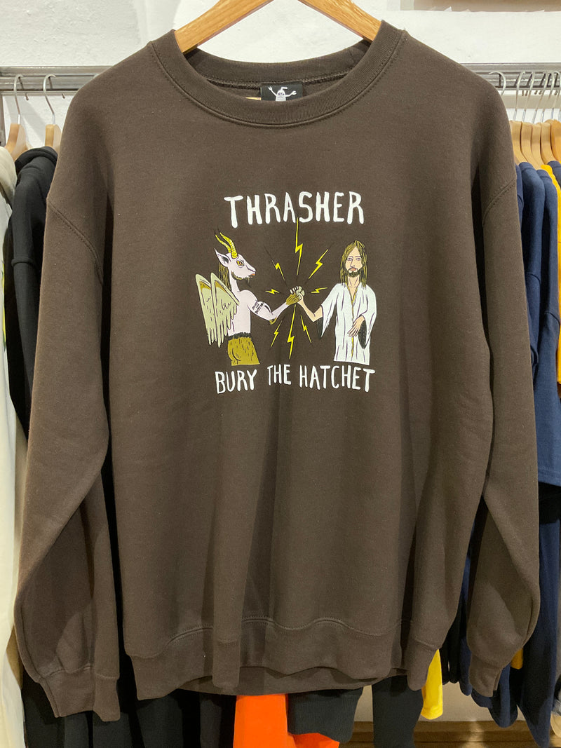 Trasher Sweatshirt Bury the Hatchet  Brown