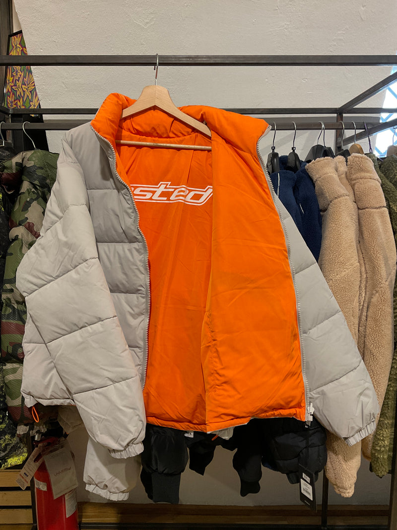 Wasted Pulse Puffer Jacket Silver