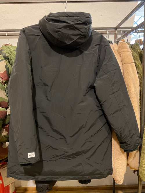 Obey Transmission Parka Black