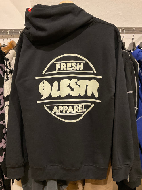 Lobster Zip Hoodie Black Fresh Apparel