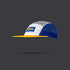 Dolly Noire cap tech 5 Panel Hat yellow-blue-white