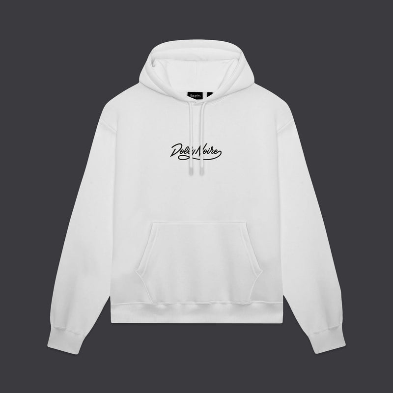 Dolly Noire Loaf in Tag hooded sweatshirt white