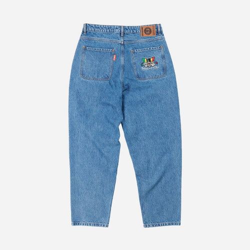 3 Heads Skate Pant Mid Blue Stone