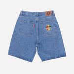 Dosse Posse Rasta dot skate short mid blue stone