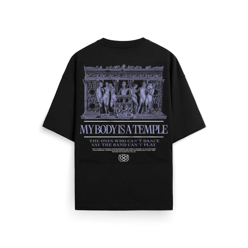 Vertere Berlin T-shirt my body is temple black