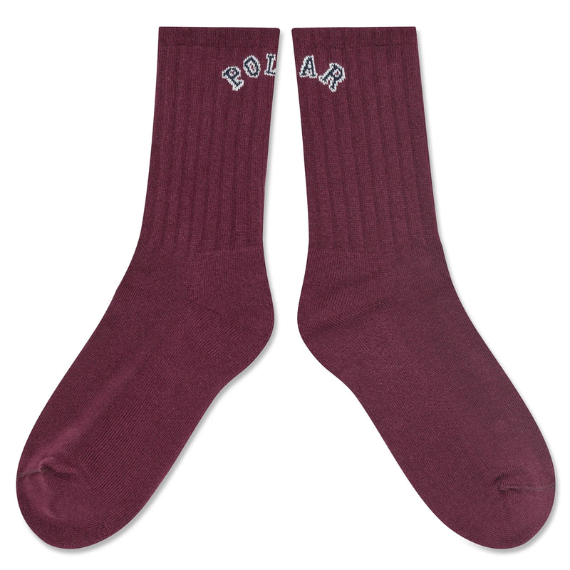Polar Rib socks college logo