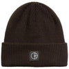 Polar Beanie double fold merino brown