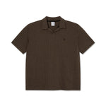 Serge Polo Shirt | Boucle - Brass / Black