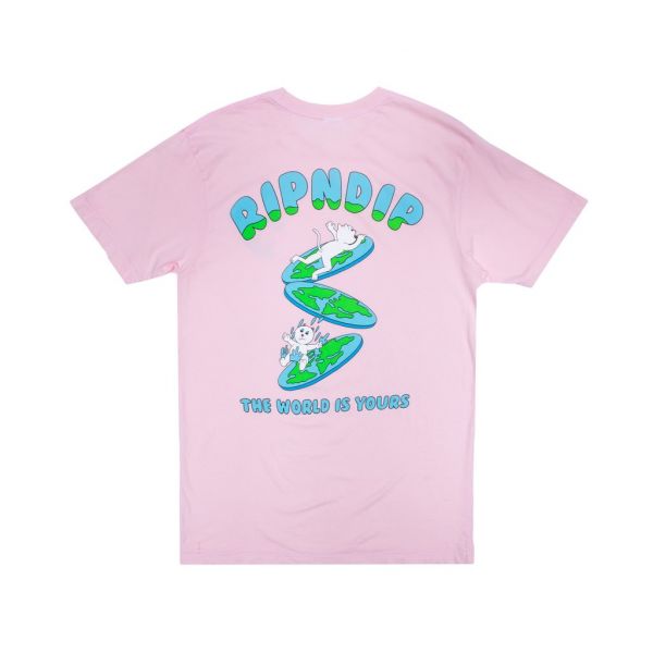 Ripndip - The World Is Yours T-Shirt (Light Pink)