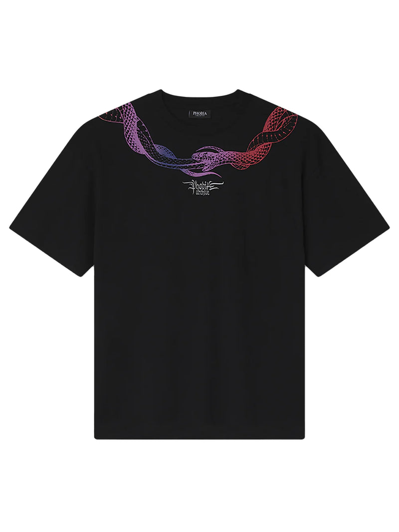 Phobia T-shirt snake black