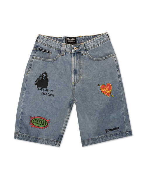 Primitive Sublime Boardwalk shorts light blue