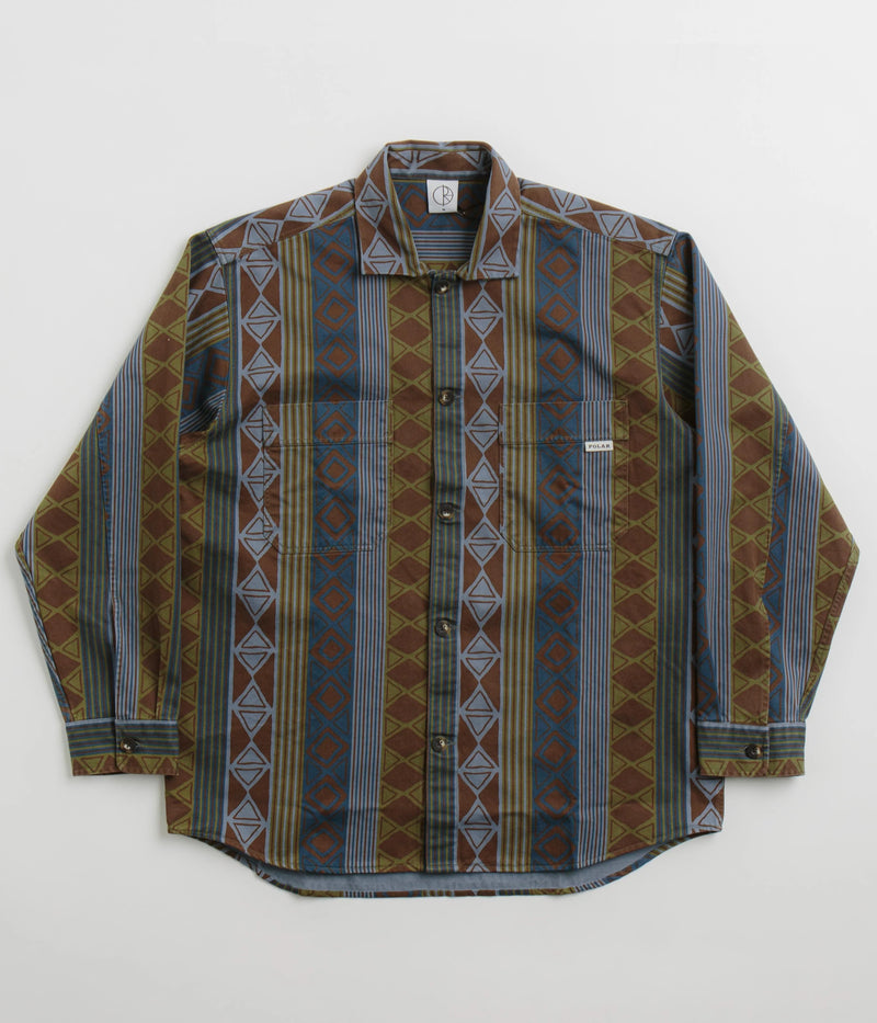 Polar Big Boy overshirt blue green
