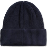 Polar Beanie double fold merino navy