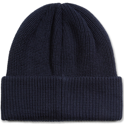 Polar Beanie double fold merino navy