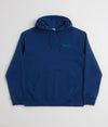 Polar Dave Hoodie surf logo deep royal blue