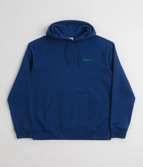 Polar Dave Hoodie surf logo deep royal blue