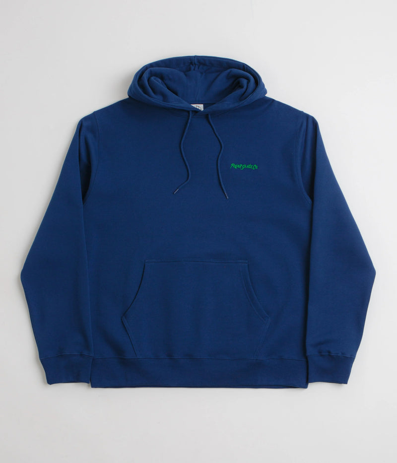 Polar Dave Hoodie surf logo deep royal blue