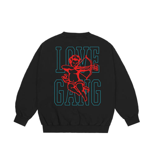 Lovegang Sweater putus crewneck black