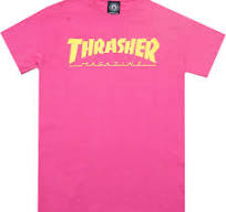 THRASHER t-shirt Gonz cover pink