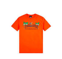 THRASHER tiki t-shirt orange
