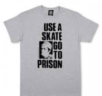 THRASHER Use a skate go to prison - grigio