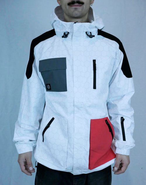 concreteshop dolly noire white soldier full zip jacket 2