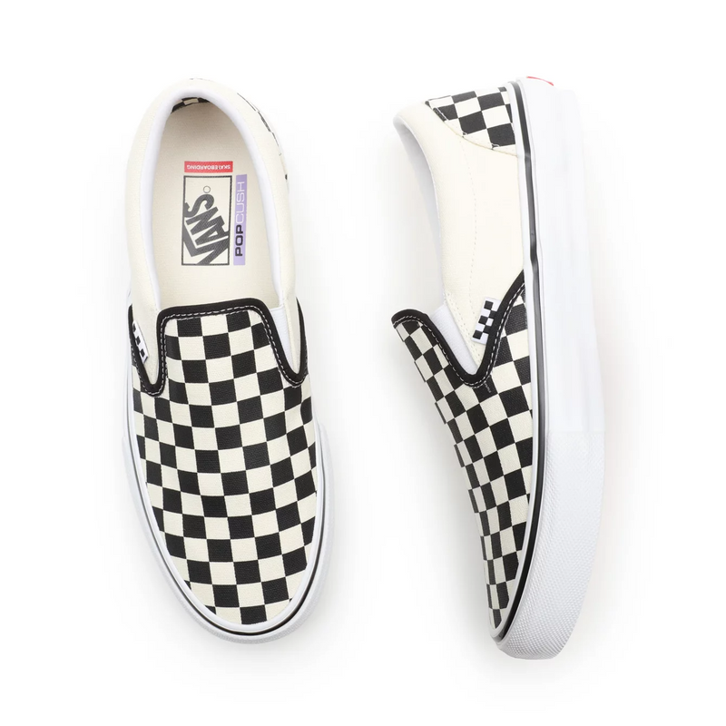 concreteshop vans checkerboard slip on pro skateshoes 2