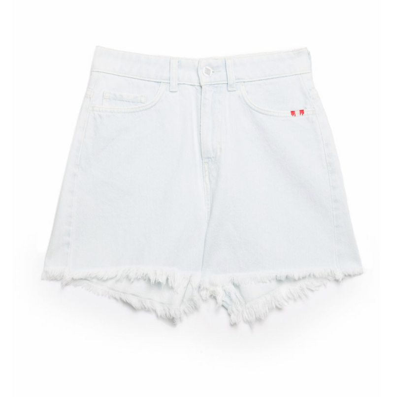 AMISH IVY HYPER BLEACHED DENIM SHORTS