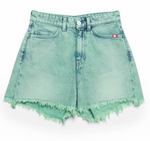 AMISH IVY OVERDYE DENIM SHORTS