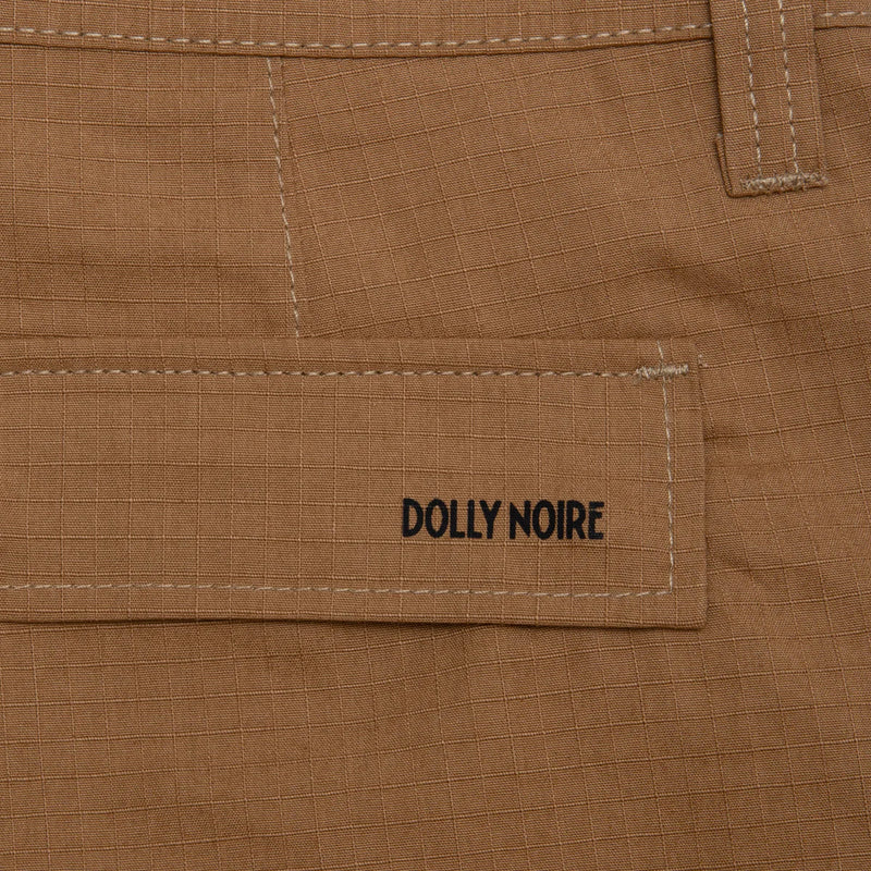 DOLLY NOIRE COTTON RIPSTOP CARGO PANTS BEIGE