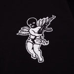 DOOMSDAY SOCIETY NO MORE SPACE EMBROIDERED CREWNECK BLACK